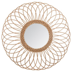 Miroir rotin rosace D58