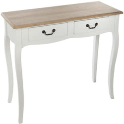 Console Chrysa blanc L87cm Atmosphera créateur d'intérieur