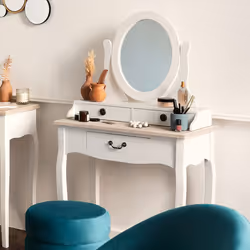 Coiffeuse 3 Tiroirs Naturel Chrysa - Vue supplémentaire 2