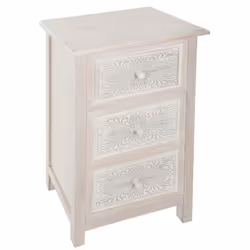 Besoin d'augmenter votre espace de rangement ? Nous avons ce qu'il vous faut : la commode 3 tiroirs "Hina" Atmosphera. Un des ...