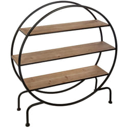 Tagère Danik ronde bois et métal 91x100cm Atmosphera créateur d'intérieur