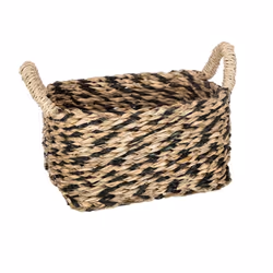 Lot de 3 paniers rectangles seagrass etnik