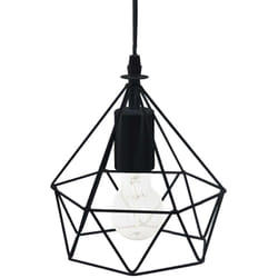 Suspension métal fil D19 cm H22 Noir - ATMOSPHERA