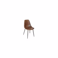 Description générale La chaise Vladi marron effet cuir d'Atmosphera allie style vintage et modernité. Avec son revêtement évo ...