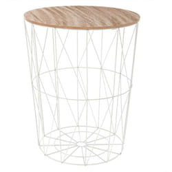 Atmosphera - Table d appoint Kumi blanc D47cm créateur d'intérieur