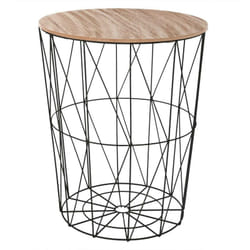Atmosphera - Table à café Kumi - d 47 x h 57 cm - Noir - Livraison gratuite