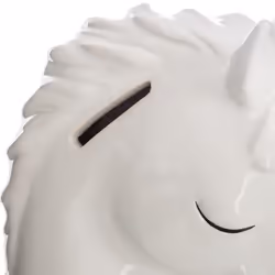 Tirelire Déco  Licorne  18cm Blanc