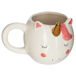 Mug Déco  Licorne  15cm Blanc