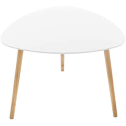Table d appoint Mileo blanc 60x60cm Atmosphera créateur d'intérieur