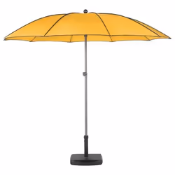 Parasol - Hespéride - Bogota - Droit inclinable - Jaune - 250 cm de diamètre