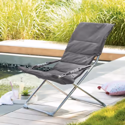 Fauteuil relax Milos ardoise Hespéride