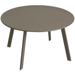 Table d appoint de jardin ronde Saona tonka 70x40cm en acier traité époxy - Hespéride