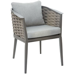 Hesperide - Fauteuil de jardin Embrunsen aluminium et mailles tressées - Hespéride