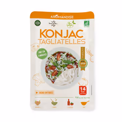 Aromandise KONJ04, Eau, poudre de konjac* (2,5%), poudre de riz* (2,5%), affermissant : hydroxyde de calcium...., Japon, 1 pi ...