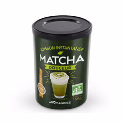 Aromandise THEMB1, Sucre d'agave*, sucre de fleur de coco*, inuline d'agave*, poudre de matcha* (18 %). * Produit..., France, ...