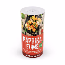 Aromandise HBE58B, Paprika doux* fumé (Capsicum anuum) *produit issu de l'agriculture biologique, France, 1 pièce(s)