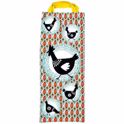 Sac pour le pain Poules 69 x 27 cm En Coton Dim : 69 x 27 cm