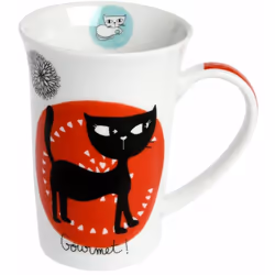 Tasse en céramique Chats Hauteur 12.5 cm x Diamètre 8.5 cm Céramique