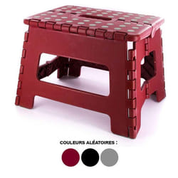 Marche-pied - Non spécifié - Pliable - Hauteur 22 cm - Surface antidérapante - Poignée intégrée