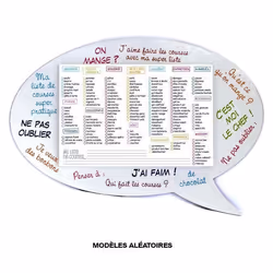 MEMO AIMANTE LISTE DE COURSE MAGNETIQUE DECO 35 X