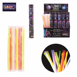 Lumino Party Lumiostick x15 21cm, Bâton lumineux, Multicolore, 5 mm, 5 mm, 200 mm, 4 g