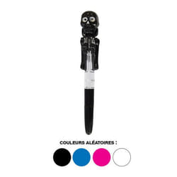 1 STYLO SQUELETTE LUMINEUX MOBILE TETE DE MORT 18
