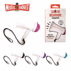 Mister Gadget Megaphone a Piles, 65 mm, 287 g, Batterie