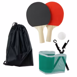 Jeu de table - CMP - Ping Pong de table avec 2 raquettes 2 balles filet et housse de rangement