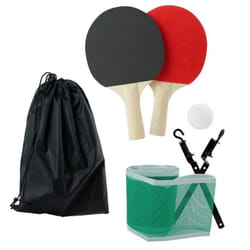 Jeu de table - CMP - Ping Pong de table avec 2 raquettes 2 balles filet et housse de rangement