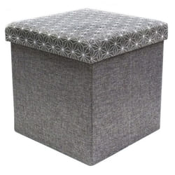 CMP Paris Coffre Rangt/Pouf Pliable Gris
