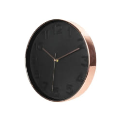 Horloge Ronde 30.5 cm noire cuivrée