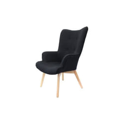 Fauteuil - BELDEKO - Helinski noir M1 - Bois/Métal/Tissu - Contemporain - Design