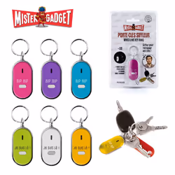 Mister Gadget Porte-Cles Siffleur, Recherche, Multicolore, 12 g, 28 mm, 13 mm, 85 mm