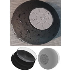Enceinte B Steam Bluetooth à Ventouse Waterproof 2W - BE MIX - Résistante à leau - Kit main libre et radio