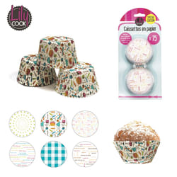 Lily cook Moule Muffins Papier 7cm x 75