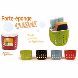 porte eponge bicolore