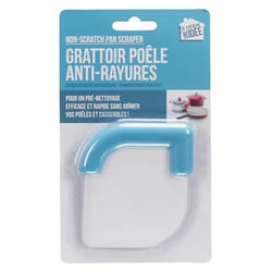 Grattoir poêle anti-rayure silicone - CMP - Pré nettoyage - Blanc