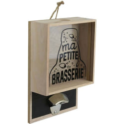 Décapsuleur mural avec bac à capsules Bistrot
