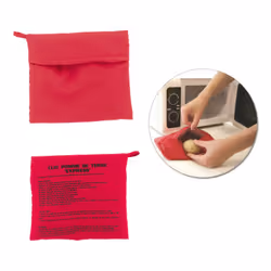 En 4 minutes au micro-ondes vos pommes de terres sont parfaitement cuites. Matière : Polyester Lavable et réutilisable. L. 26 ...