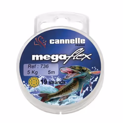 Bas de ligne - VMC - Mégaflx 3.5kg - noir - 5 m