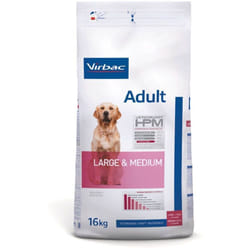 Croquettes - Virbac - HPM Chien Adulte Medium/Large - 16kg - Soutien musculaire - Haute tolérance digestive