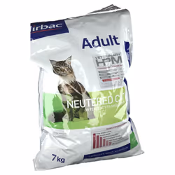 Croquettes - Virbac - Veterinary HPM Neutered Chat Adulte - 7kg - Faible en glucides - Riche en protéines