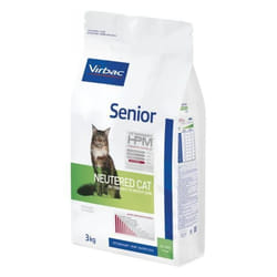 Croquettes - Virbac - Veterinary HPM - Neutered Chat Senior - 3kg - Faible en glucides