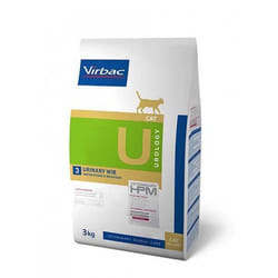 Croquettes pour chat Virbac Veterinary hpm Diet Urology 2 - Dissolution et prévention des calculs - 3kg