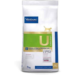 Croquettes - Virbac - Veterinary hpm Diet Chat Urology 2 - 7kg - Dissolution Calculs - Prévention Calculs