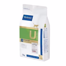 Virbac Veterinary hpm Diet Chat Urology 3 Urinary WIB (Water Intake & Behaviour) Croquettes 3kg