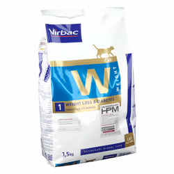 Virbac Veterinary hpm Diet Chat Weight 1 Loss (surpoids >30%) & Diabète Croquettes 15kg