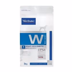 Croquettes VIRBAC Veterinary hpm Diet Chien Weight 1 Loss (Surpoids >30%) & Diabète 3kg