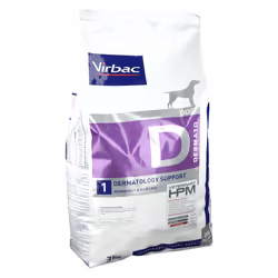 Croquettes - Virbac - Veterinary hpm Diet - Dermatology Support - 3kg - Chien Adulte/Senior
