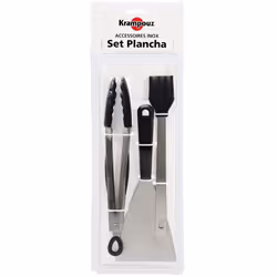 Krampouz ASP1, Ensemble d'ustensiles pour barbecue, Noir, Acier inoxydable, Acier inoxydable, 3 pièce(s)